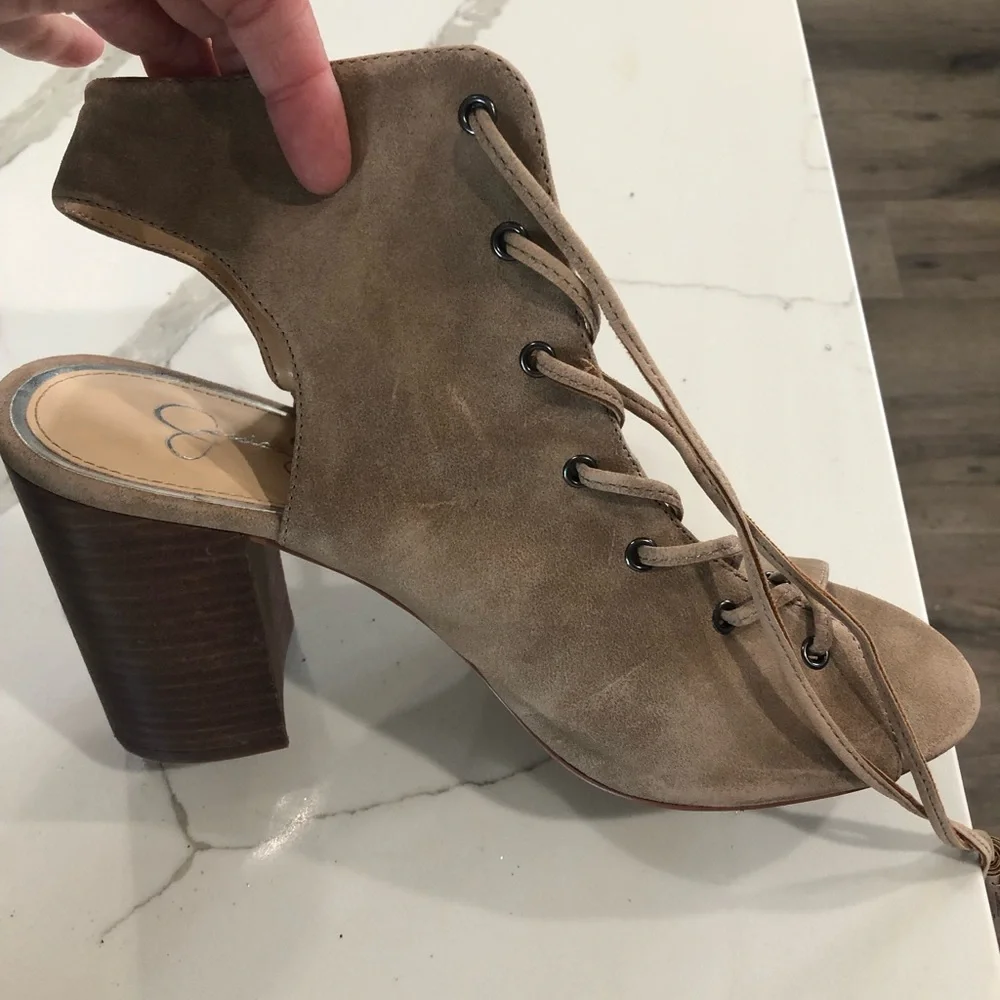 Jessica Simpson lace up heels - Picture 6 of 11